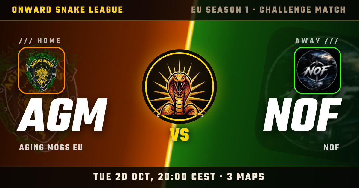 AGM vs NOF · Onward Snake League